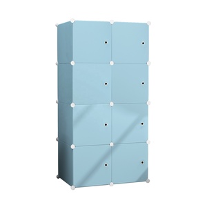 Nuevo Armario de Plástico Moderno y Económico de 8 Puertas para Niños, Armario Apilable, Muebles para Sala de Estar, Armario de Almacenamiento con Gran Espacio - Product Image 4