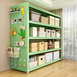 Tùy Chỉnh Nhiều Lớp Lưu Trữ Lớn Lưu Trữ Kệ Siêu Thị Kệ Màu Xanh Lá Cây Đứng Tầng Phòng Khách Phòng Ngủ Nhà Bếp Kim Loại Kệ - Product Image 4