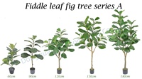 Plante artificielle Ficus Lyrata Bossion Fashion à vendre, faux figuier à feuilles de violon pour décoration intérieure