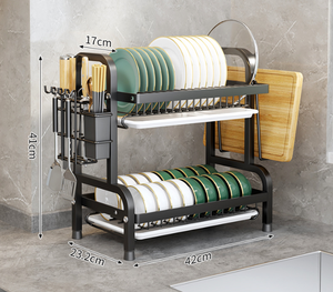 رف تخزين متعدد الوظائف مع حامل رئيسي وسلال تخزين بـ <span class=keywords><strong>2</strong></span>/<span class=keywords><strong>3</strong></span> طبقات للمطبخ - Product Image 4