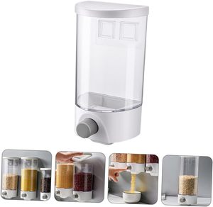 Wall Mounted ABS <b>Plastic</b> Cereal Dispenser Coffee <b>Kitchen</b> Washing Powder Dispenser Office Children's Style Spice Use OEM Design - Product Image 1