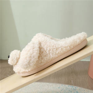 <span class=keywords><strong>Chien</strong></span> moelleux doublé <span class=keywords><strong>de</strong></span> tissu <span class=keywords><strong>de</strong></span> coton pour des pantoufles pour l'usage à la maison antidérapant d'intérieur nouveau parent-enfant pour des pantoufles confortables - Product Image 4