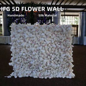 Rouleau de toile de fond murale 5D à fleurs artificielles 8*9 pieds pour la décoration intérieure, mariages, Thanksgiving, Pâques - Product Image 4