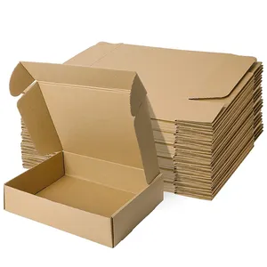 Özel oluklu posta gönderim kutusu küçük 6 "X 4" X 2 "Kraft kağıt karton kahverengi nakliye posta ambalaj kutuları
