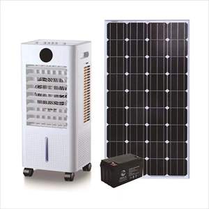 พัดลมไอเย็นพลังงานแสงอาทิตย์ DC12V พร้อมรีโมทคอนโทรล เครื่องปรับอากาศน้ำพลังงานแสงอาทิตย์พร้อมรีโมทคอนโทรล พัดลมไอเย็นอุตสาหกรรม - Product Image 3