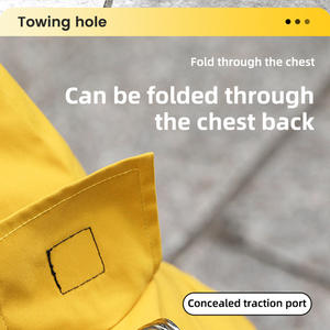 2025 Inverno Verão Listrado <span class=keywords><strong>Pet</strong></span> Raincoat Novo Tipo Dragable Raincoat impermeável de quatro patas para pequenos cães grandes Animais de estimação para chuvoso - Product Image 3