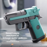 Pistolet à eau transfrontalier Sand Eagle, à tir manuel et automatique, à chargement arrière, jouet pour enfants, modèle en plastique pour l'extérieur, vente en gros