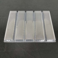 Baki Blister PET Plastik Transparan Sekali Pakai yang Dapat Terurai dengan 5 Rongga yang Dapat Disesuaikan untuk Cokelat