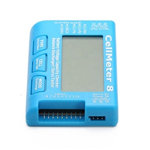 CellMeter 8 2-8S Vérificateur numérique de tension et de capacité de batterie, testeur de servocommande pour <span class=keywords><strong>RC</strong></span> LiPo Li-lon NiMH NiCd, en plastique - Product Image 5