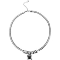 Collier en chaîne en acier inoxydable avec nœud en bambou pour femmes, pendentif en zircon, plaqué or 18 carats, bijoux de luxe légers