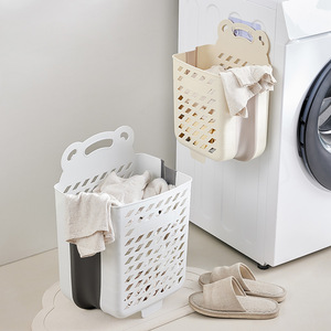 Collapsible Laundry <b>Basket</b> Wall Mounted <b>Large</b> Extra <b>Large</b> Foldable Storage Bin For Dirty Clothes Bathroom Organizer - Product Image 3