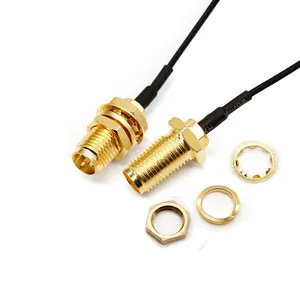 Factory Best Antena Wifi Sma Female Crimp Jack Antenna Straight Rf Connector 1.13 Line Ipex Micro Coaxial Adapter line