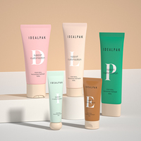 Emballage de tube souple personnalisé pour crème de soin de la peau, tubes cosmétiques en plastique à presser