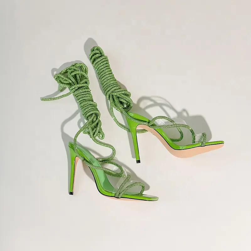 Designer Shoes High Quality Butterfly 10 Cm Heel High Heel Latest Design High Heel Sandal For Women
