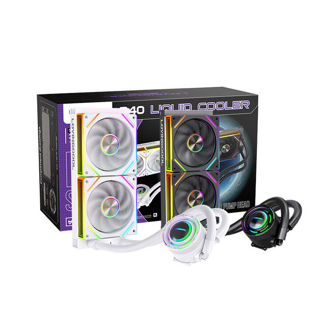 LOVINGCOOL ARGB AIO CPU Liquid Cooler 240 Processor Radiator Water Cooling System Compatible AM5/AM4/Intel LGA Fans Cooling