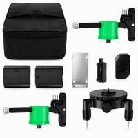 Niveau laser vert multifonctionnel Missdake professionnel de qualité DIY 360° 4D 16 lignes, auto-nivelant, batterie au lithium, version UE