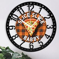 Horloge murale circulaire en fer minimaliste moderne de 25 cm, design simple, décoration intérieure