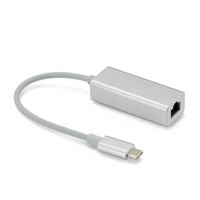 Adaptateur Ethernet USB 3.0 Type C mâle vers RJ45 femelle Adaptateur réseau Gigabit Carte réseau USB C vers RJ45 Hub USB