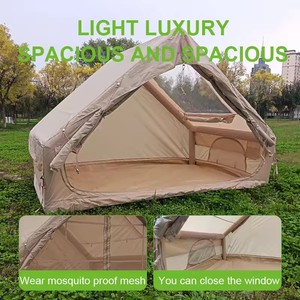 <span class=keywords><strong>Tente</strong></span> de camping gonflable de luxe pour l'extérieur, en tissu Oxford avec poteaux en fibre de verre à armature droite pour les aventures en plein air - Product Image 2