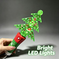 LED Weihnachtsbaum-Drehstab Grün Leuchtende Lichterkette Weihnachtsdekoration Festliche Party-Geschenkidee