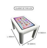 Mesa de Juego Interactiva Inteligente con Pantalla Táctil Metálica, Juegos Educativos de Entrenamiento Cerebral para Niños, Modelo Intelectual Infantil