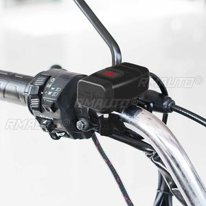 Motorcycle <b>Charger</b> SAE to USB Adapter Dual USB Fast <b>Charger</b> 12V Voltmeter with On/Off Power Switch for Phone GPS <b>Tablet</b> - Product Image 2