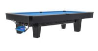 Vente directe d'usine, table de billard en bois massif de 9 pieds avec système de retour automatique des billes, couleurs et logo personnalisables
