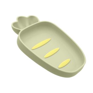 Carrot 100% Food Grade Silicone Baby Feeding Set Eco-Friendly Placemat Dishwasher Safe for Children Infants <b>Kids</b> <b>Dining</b> Product - Product Image 5