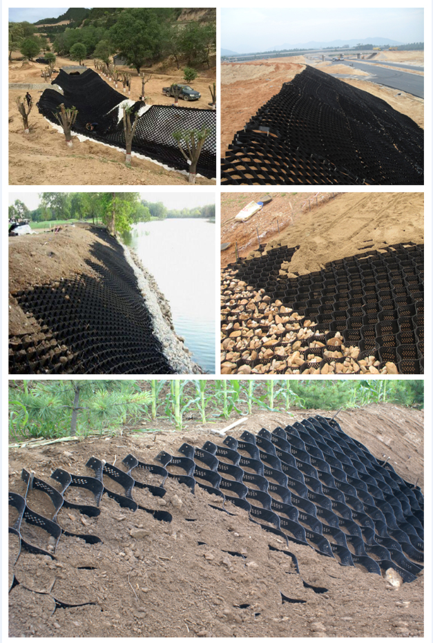 Factory price HDPE plastic geocell mat for soil erosion control