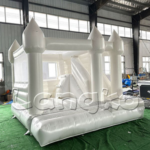 Locations de fête pour tout-petits château gonflable maison de rebond château de saut à l'air blanc en PVC commercial - Product Image 3