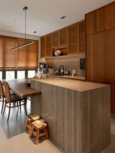 American Sammys Hotel Mdf <b>Sideboard</b> Cabinet Wall Storage Modern Nordic Design Kitchen Island Units with Extendable Dining Table - Product Image 4