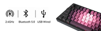 Clavier mécanique Zornher ZH980 vert rose avec gravure latérale, 97 touches, hot-swap, sans fil 2,4 GHz, rétroéclairage RVB programmable pour le gaming