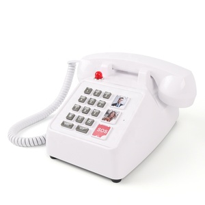Téléphone filaire vintage Cheeta CT-8020P, style ancien, avec numérotation à une <span class=keywords><strong>touche</strong></span>, téléphone fixe avec indicateur LCD pour usage domestique - Product Image 4