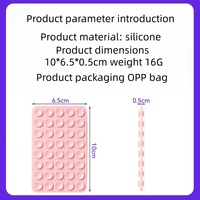 Soporte de silicona multiusos para teléfono con ventosa de doble cara para 40 vasos, soporte de agarre con ventosa para teléfono, soporte para funda de celular al por mayor