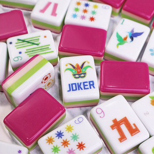 Jeu de Mahjong et de Poker Automatique Personnalisable en Acrylique, 144-166 Tuiles, Luxe Moderne, Écologique, Portable, 2 Couches, pour 4 Joueurs - Product Image 3