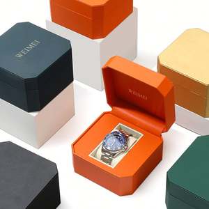 กล่องใส่นาฬิกาหนัง PU ทรงสี่เหลี่ยมหรูหรากล่องของขวัญพิมพ์ลายแบบกำหนดเอง - Product Image 2