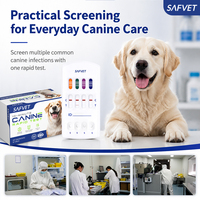 Kit de test vétérinaire pour chien 4DX EHR ANA Babesia Détecteur d'antigènes de la maladie de la laineuse, kit de test rapide combiné, clinique vétérinaire, prix d'usine OEM