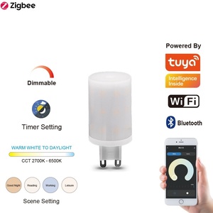 110V 220VAC tuya <span class=keywords><strong>ZigBee</strong></span> 5W G9/E14/E17 <span class=keywords><strong>Dimmable</strong></span> thông minh dẫn bóng 2700-6500K màu Temp Alexa Google trợ lý điều khiển thông qua ứng dụng/giọng nói - Product Image 3