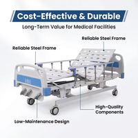 Lit d'hôpital manuel multifonctionnel LC-S303 à trois fonctions pour rééducation en soins intensifs à domicile et en milieu médical