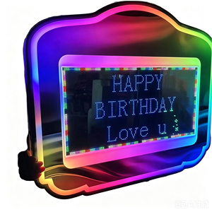 Custom bar Night Club Birthday Vip Bottle Service led Message Board Acrylic Bottle Presenter with Custom logo LED Marquee Sign - Product Image 6