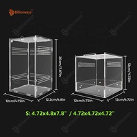 Boîte d'habitat de crabe ermite à verrouillage sécurisé personnalisé Conteneur Arthropodes Isopodes Beetle Habitat Enceinte pour micro portable