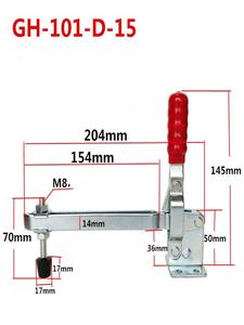 ตัวยึดสลักแบบกดค้างไว้สำหรับเครื่องมือช่างทำ<span class=keywords><strong>งาน</strong></span>ไม้โลหะระบบการวัดขนาด Gh-101e นิ้วแนวตั้ง - Product Image 5
