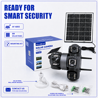 Caméra WiFi DREAMKACHER AF-AB05 3 objectifs Extérieur 2MP Zoom optique 10x Résistante aux intempéries Double source de lumière Carte mémoire incluse