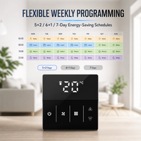 Aire Acondicionado Central Hysen HVAC HY609AC, Termostato de Pantalla Táctil para Calefacción y Refrigeración, Controlador de Temperatura