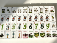 Ensemble de Mahjong Américain Exclusif et Limité, Premium, en Acrylique Sandwich 4 Couches, Jeu de Voyage Portable, Tuiles Uniques sur le Thème du Golf