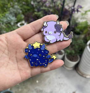 Broches et épingles en alliage de zinc émaillé plaqué argent, doublement polies, de haute qualité, pour revers de chemise en jean, vente en gros, directement de l'usine - Product Image 3