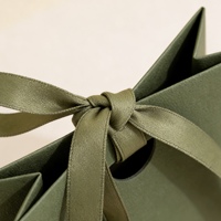 Sacs en papier d'art de qualité supérieure avec poignées en ruban sur mesure, emballage de luxe pour bijoux, cosmétiques et vêtements