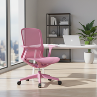Chaise de bureau ergonomique multifonction en maille pivotante et réglable pour ordinateur