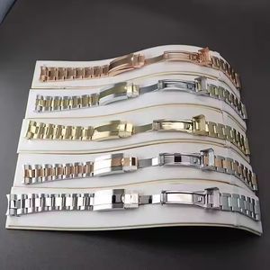 สร้อยข้อมือนาฬิกากลไกอัตโนมัติสแตนเลสสายรัดข้อมือ20มม. กันน้ำได้มีหลายสี - Product Image 6