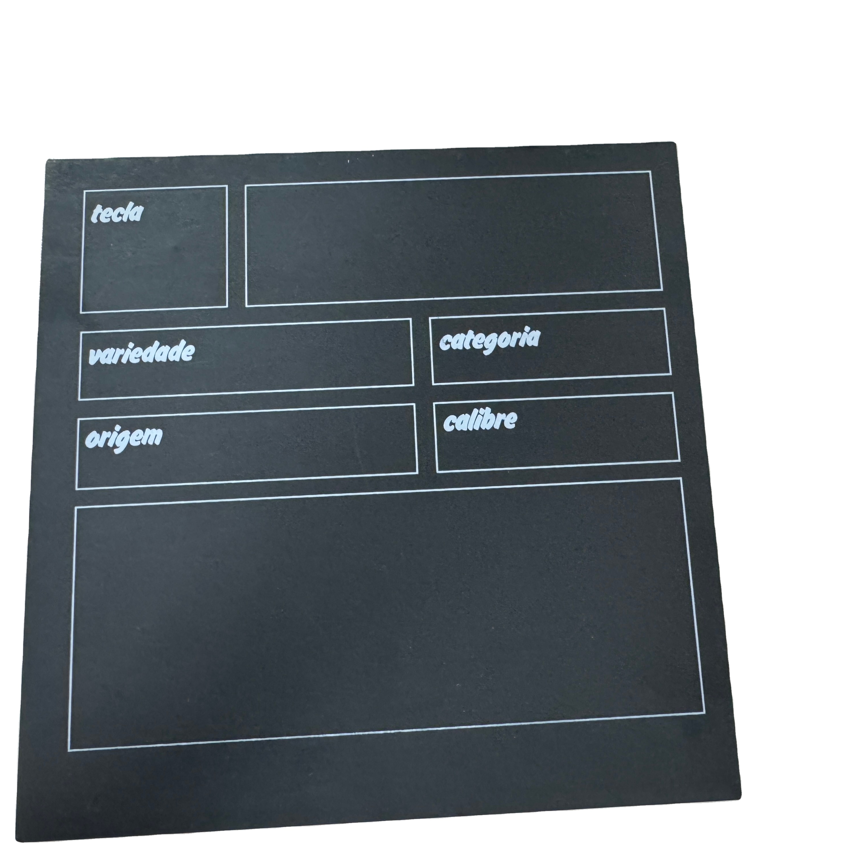 Writable PVC Price Tags Mini Plastic Chalkboard Sign Blackboard Price Display Board Wall-mounted Matte Lamination